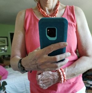 Coral necklace and bracelets